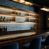 Subway 3D Blauw - bar sfeerfoto