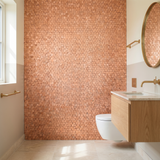 Pentagon 3D Zalm - badkamer sfeerbeeld