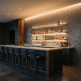 Pentagon 3D Grijs - bar sfeerbeeld