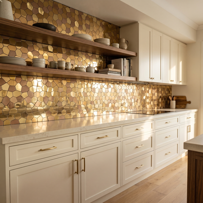 Polygoon Goud - keuken sfeerbeeld