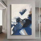 Canvas | Plexiglas Schilderij - Abstract Blue