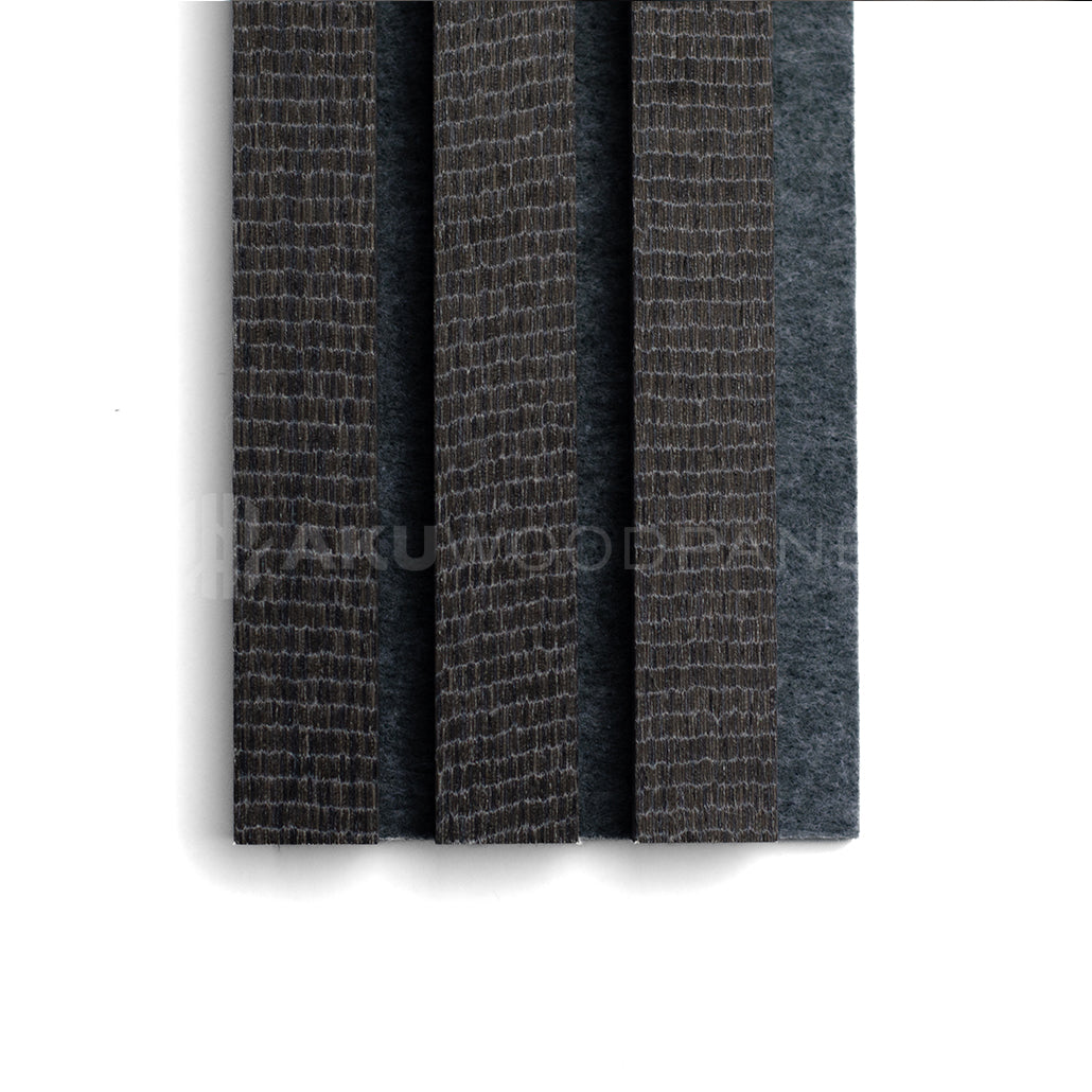 AkuPanel Raining Night-Hout | 240cm x 60cm | 3-zijdig écht houtfineer