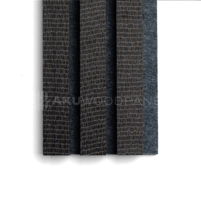 AkuPanel Raining Night-Hout | 240cm x 60cm | 3-zijdig écht houtfineer
