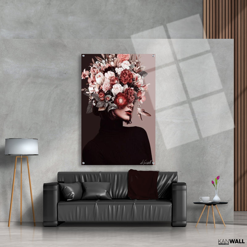 Canvas | Plexiglas Schilderij - Flower Head