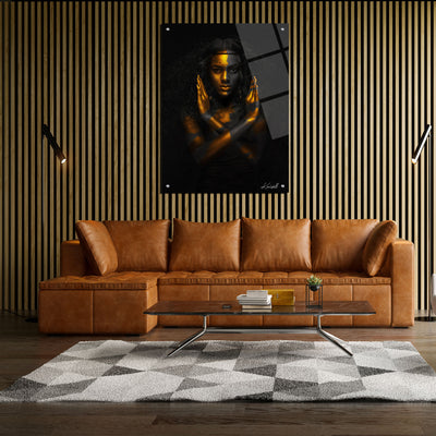 Canvas | Plexiglas Schilderij - Golden Star