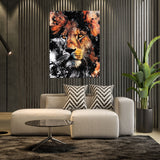 Canvas | Plexiglas Schilderij - Lion Head