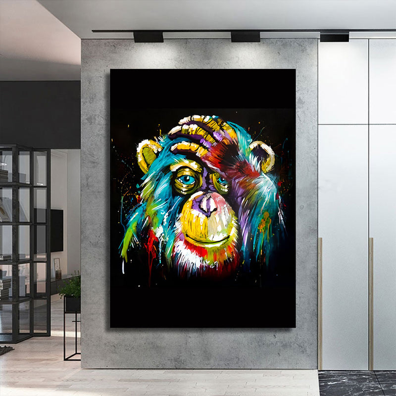 Canvas | Plexiglas Schilderij - Monkey