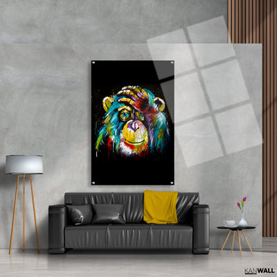 Canvas | Plexiglas Schilderij - Monkey