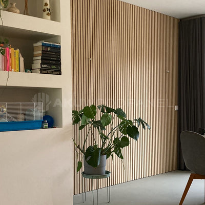 AkuPanel Naturel Eiken Hout | 300cm x 60cm | 1-zijdig écht houtfineer